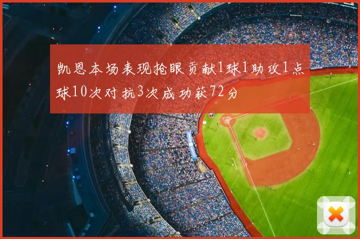凯恩本场表现抢眼贡献1球1助攻1点球10次对抗3次成功获72分